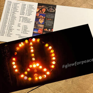 Postkarte #glowforpeace