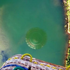 Ballon Barre Bräu Spiegelung im Wasser