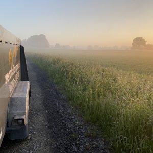 Impressionen am Morgen beim Ballonstart im Feld