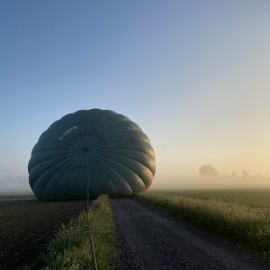 Aufrüsten Morgenfahrt im Nebel
