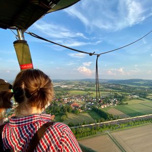 Ausblick aus dem Ballonkorb